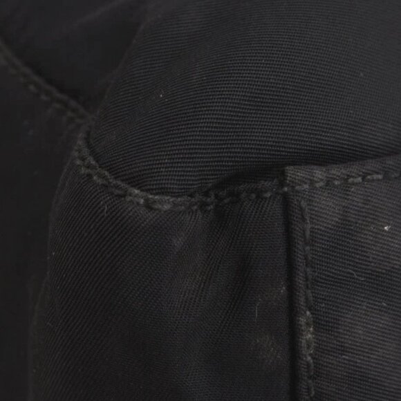 (L3) Authentic Prada Shoulder Bag Black Canvas Luxury Vintage Designer Handbag - Picture 6 of 13